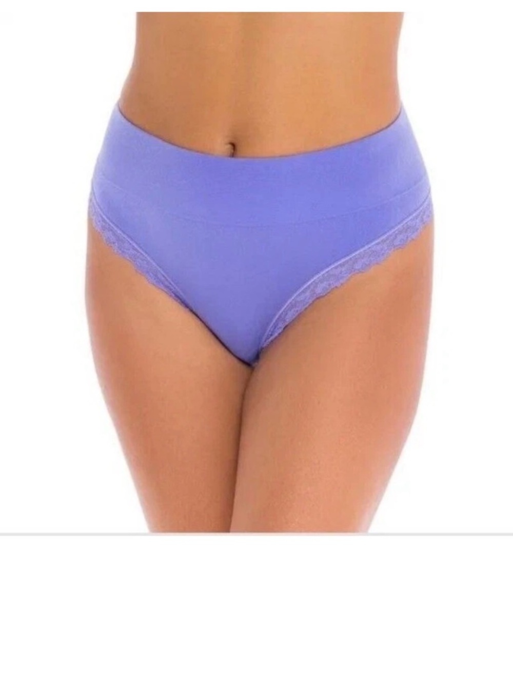 Secret Treasures High-waist wide band thong in lavender Plus size XXXL 3XG (22)